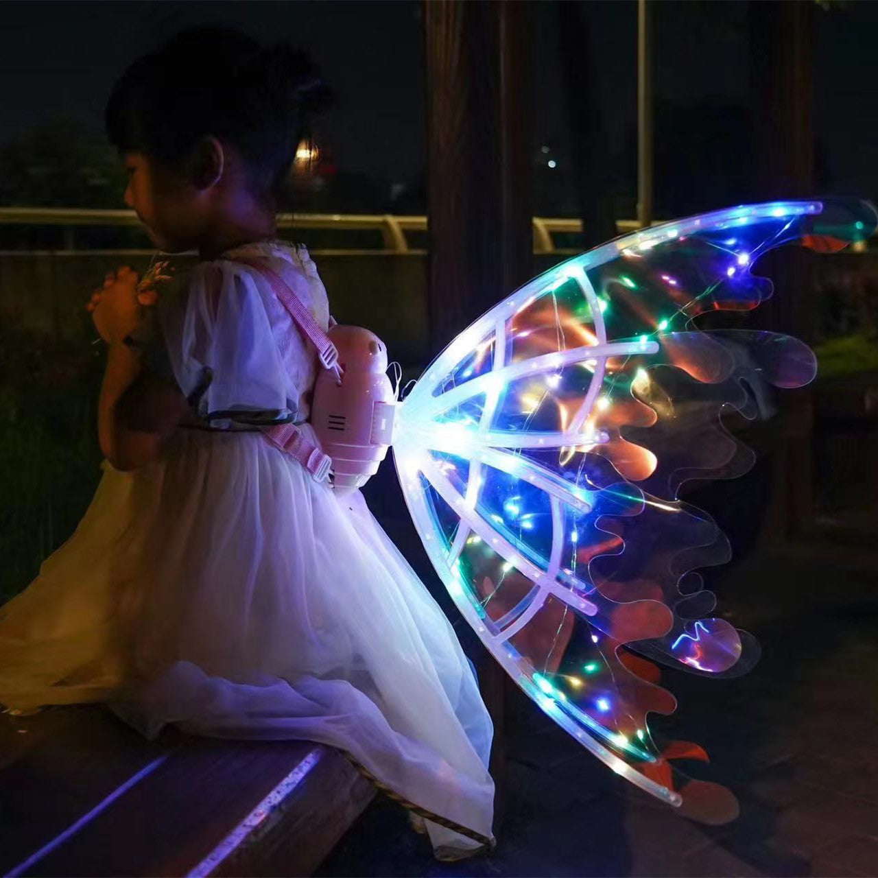 Girls Electrical Butterfly Wings With Lights Glowing Shiny Dress Up Moving Fairy Wings For Birthday Wedding Christmas Halloween | Brodtica USA - Brodtica Girls Electrical Butterfly Wings With Lights Glowing Shiny Dress Up Moving Fairy Wings For Birthday Wedding Christmas Halloween | Brodtica USA Turn on the power switch and watch the elegant, colorful wings flap, Special Occasions & Birthday