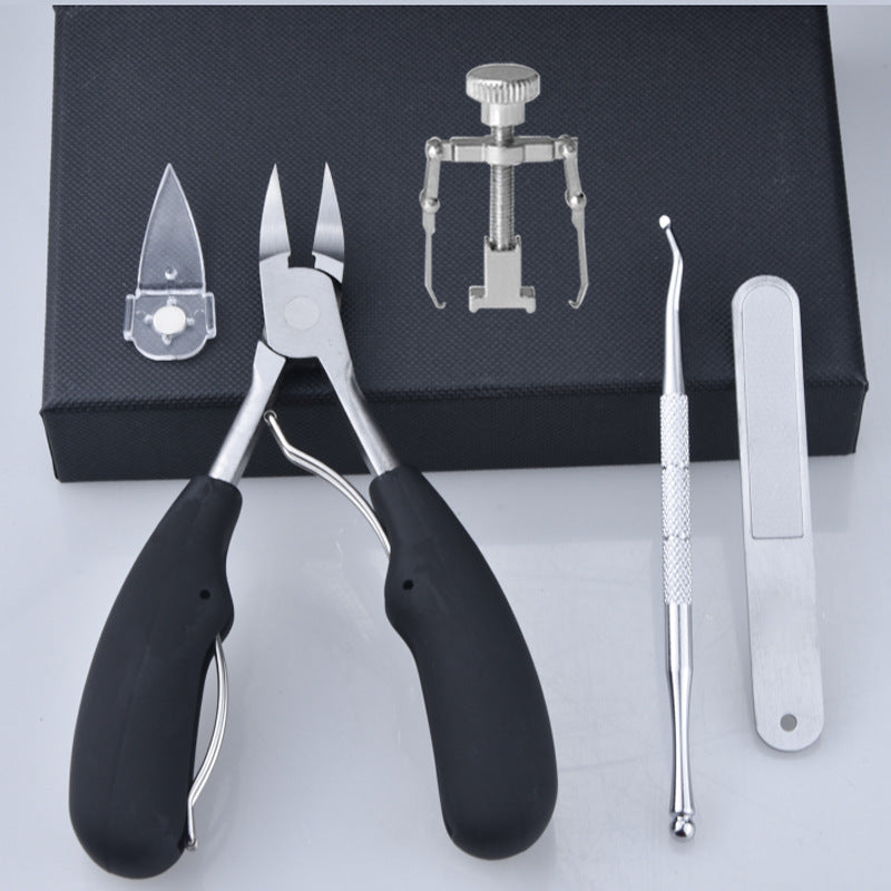 Achieve Salon-Quality Nails Anywhere with Our 5-Piece Pedicure Set - Order Now! - Brodtica Achieve Salon-Quality Nails Anywhere with Our 5-Piece Pedicure Set - Order Now! Transform your nail care routine with our professional-quality 5-piece pedicure set. Complete with stainless steel tools for shaping, buffing, and polishing, it's the ultimate solution for perfectly groomed nails at home or on the go. Order now for flawless nails wherever life takes you.
