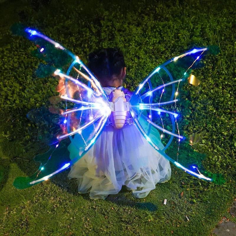 Girls Electrical Butterfly Wings With Lights Glowing Shiny Dress Up Moving Fairy Wings For Birthday Wedding Christmas Halloween | Brodtica USA - Brodtica Girls Electrical Butterfly Wings With Lights Glowing Shiny Dress Up Moving Fairy Wings For Birthday Wedding Christmas Halloween | Brodtica USA Turn on the power switch and watch the elegant, colorful wings flap, Special Occasions & Birthday