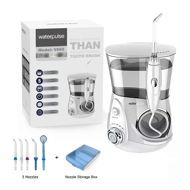 Experience Electric Oral Care with Our Efficient Household Water Spray Tooth Cleaning Flosser - Order Now!