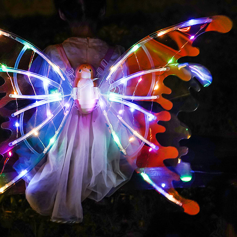 Girls Electrical Butterfly Wings With Lights Glowing Shiny Dress Up Moving Fairy Wings For Birthday Wedding Christmas Halloween | Brodtica USA - Brodtica Girls Electrical Butterfly Wings With Lights Glowing Shiny Dress Up Moving Fairy Wings For Birthday Wedding Christmas Halloween | Brodtica USA Turn on the power switch and watch the elegant, colorful wings flap, Special Occasions & Birthday