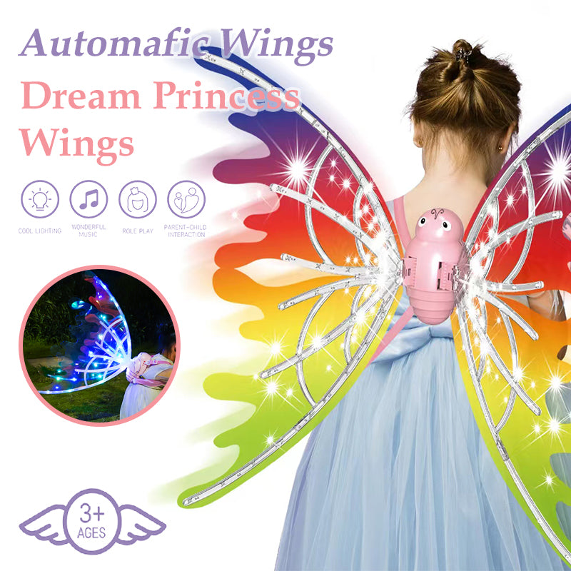 Girls Electrical Butterfly Wings With Lights Glowing Shiny Dress Up Moving Fairy Wings For Birthday Wedding Christmas Halloween | Brodtica USA - Brodtica Girls Electrical Butterfly Wings With Lights Glowing Shiny Dress Up Moving Fairy Wings For Birthday Wedding Christmas Halloween | Brodtica USA Turn on the power switch and watch the elegant, colorful wings flap, Special Occasions & Birthday