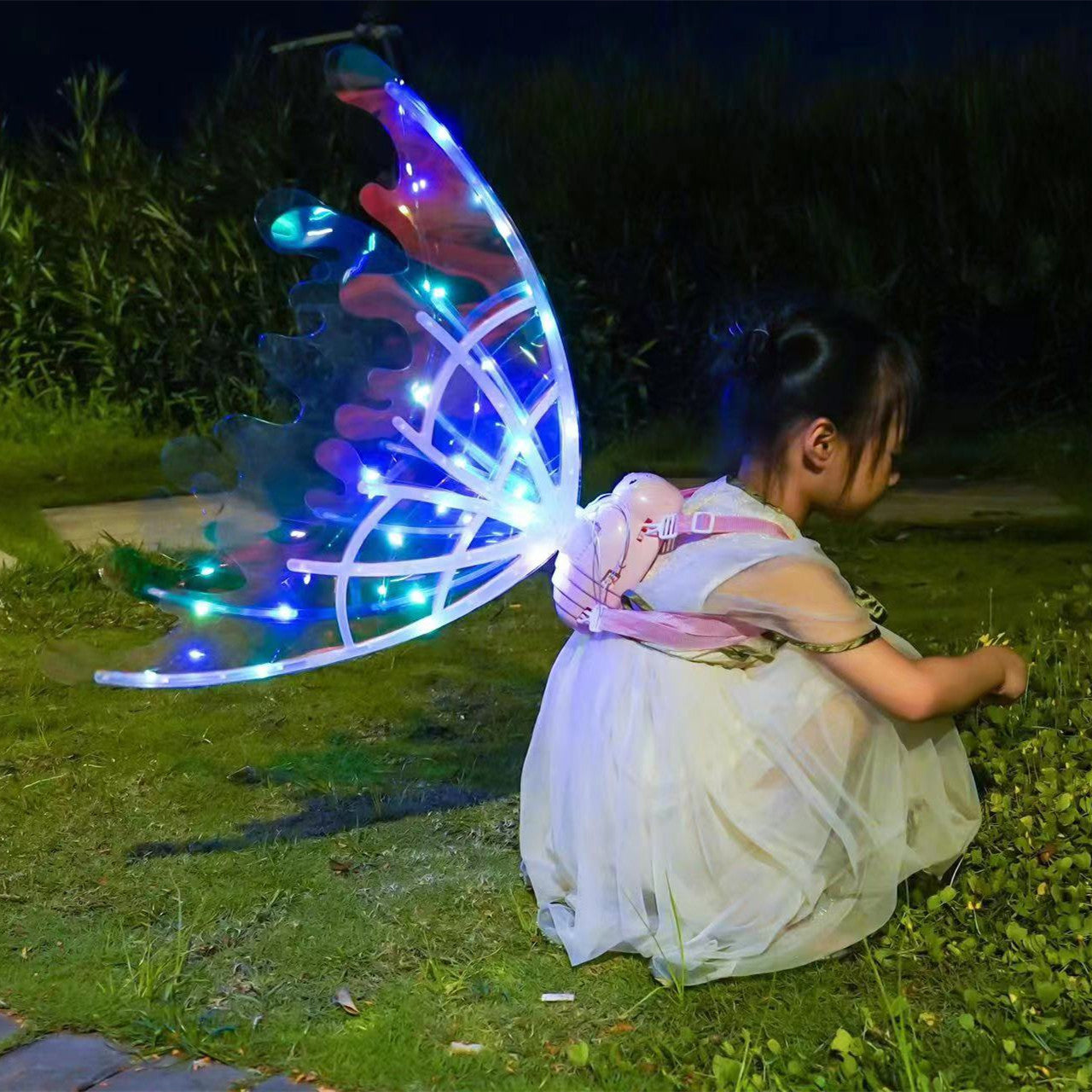 Girls Electrical Butterfly Wings With Lights Glowing Shiny Dress Up Moving Fairy Wings For Birthday Wedding Christmas Halloween | Brodtica USA - Brodtica Girls Electrical Butterfly Wings With Lights Glowing Shiny Dress Up Moving Fairy Wings For Birthday Wedding Christmas Halloween | Brodtica USA Turn on the power switch and watch the elegant, colorful wings flap, Special Occasions & Birthday