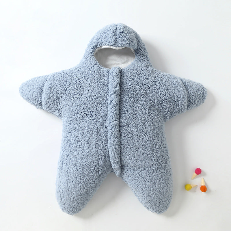 Newborn Cozy Baby Starfish Lamb Velvet Sleeping Bag | Brodtica.com - Brodtica
