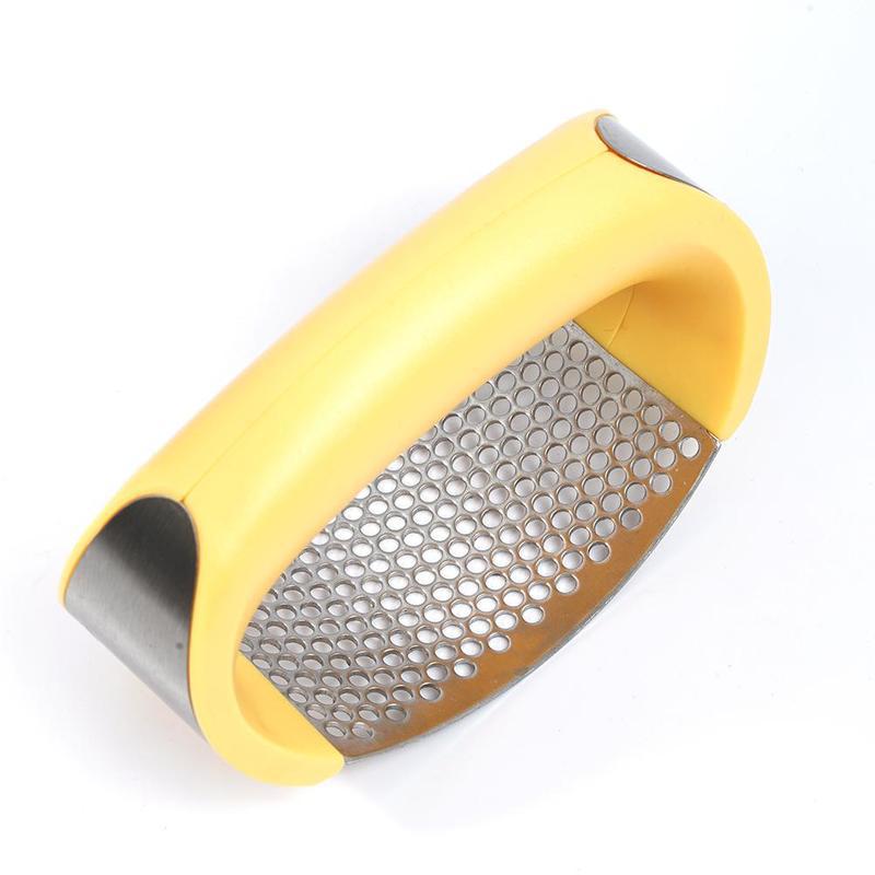 Stainless Steel Garlic Masher Garlic Press Household Manual Curve Fruit Vegetable Tools Kitchen Gadgets | Brodtica.com - Brodtica