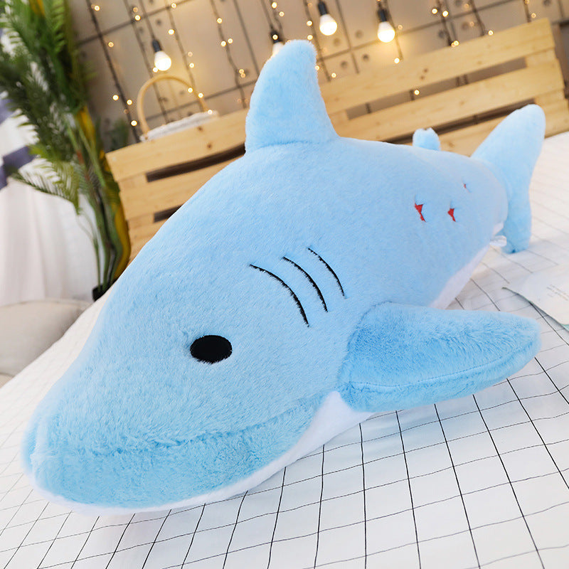 Shark plush pillow | Brodtica.com - Brodtica Shark plush pillow | Brodtica.com Brodtica.com | USA Soft and plush pillow designed to look like a shark, perfect for adding a unique and playful touch to any room decor. Category: plush doll Modeling category: Animal Packing method: waterproof bag, other Filling material: PP cotton Plush classification: plush 3C configuration category: toys over 14 years old Color: blue, pink, gray Height: 50cm, 75cm,100cm