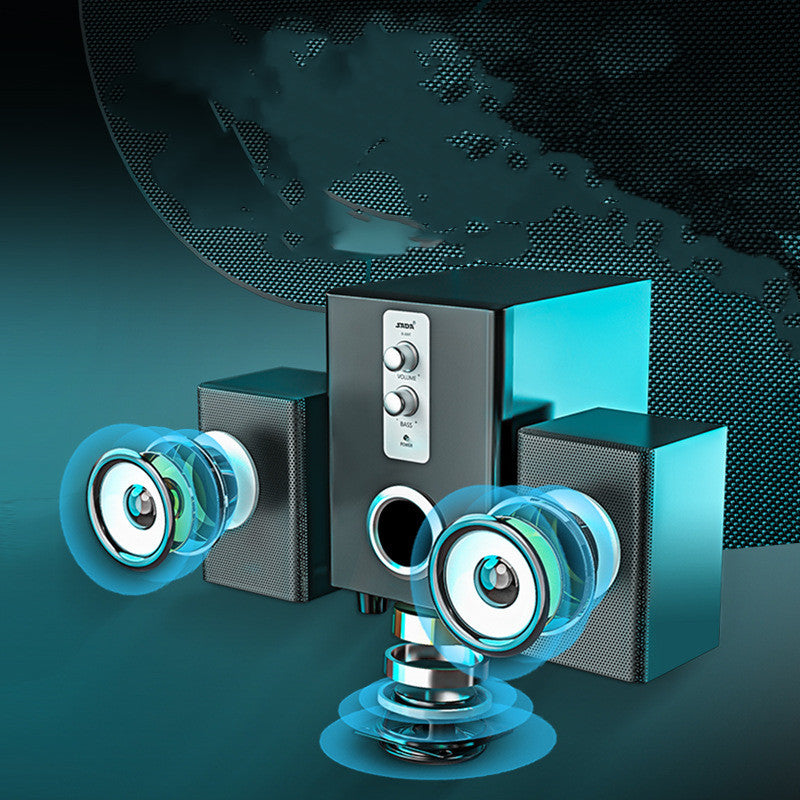 3 in 1 Home Speaker 3.5mm Wired Computer Speakers HD Sound USB Powered Sound Box | Brodtica.com - Brodtica