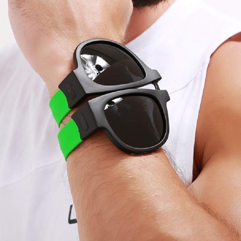 Polarized Folding Wrist Sunglasses Bracelet Design Foldable Sun Glasses | Brodtica.com - Brodtica