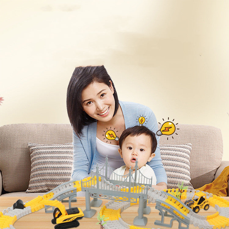Tongli Engineering Vehicle Rail Car Children's Toys | Brodtica.com - Brodtica