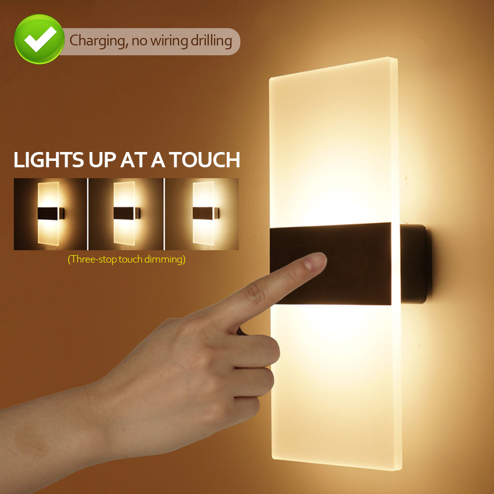 USB Rechargeable Wall Lights Home Indoor Motion Sensor Lighting Bedroom Bedside Lamp Corridor Stairway Decor Lights Wall Lamp | Brodtica.com - Brodtica