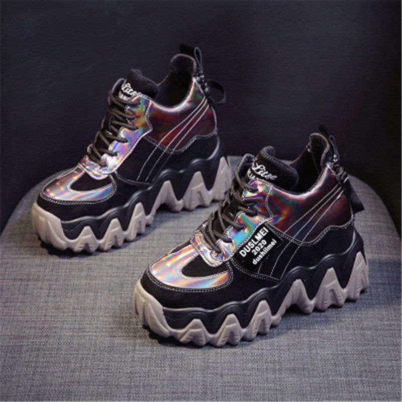 Party Sneakers women's shoes Height increase | Brodtica.com - Brodtica Party Sneakers women's shoes Height increase | Brodtica.com Brodtica.com | USA Step up your party game with our height-increasing women's sneakers - perfect for adding style and comfort to any occasion. Upper: matte Sole: polyurethane Inner: cotton Heel height: 7CM + 3CM Color: black / pink / red