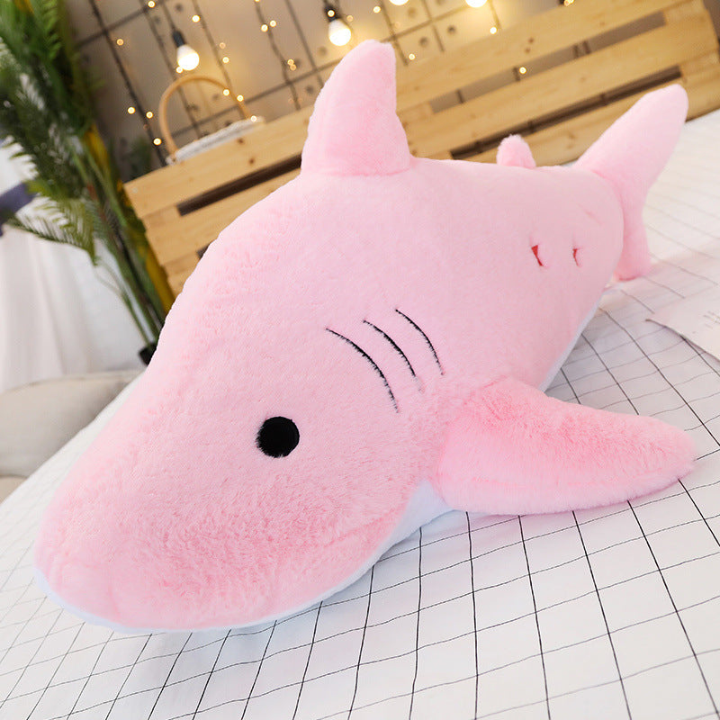 Shark plush pillow | Brodtica.com - Brodtica Shark plush pillow | Brodtica.com Brodtica.com | USA Soft and plush pillow designed to look like a shark, perfect for adding a unique and playful touch to any room decor. Category: plush doll Modeling category: Animal Packing method: waterproof bag, other Filling material: PP cotton Plush classification: plush 3C configuration category: toys over 14 years old Color: blue, pink, gray Height: 50cm, 75cm,100cm