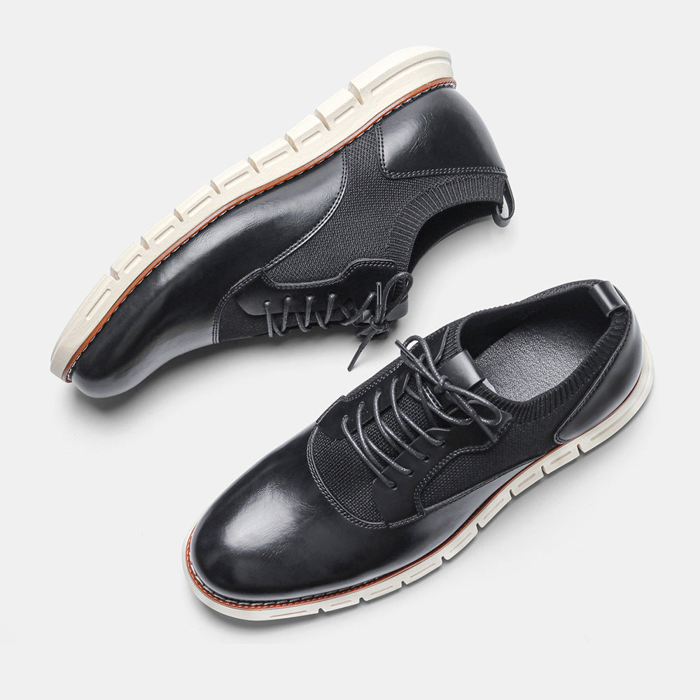 Men's Business Casual Single Shoes Flying Knit Men's Shoes | Brodtica.com - Brodtica