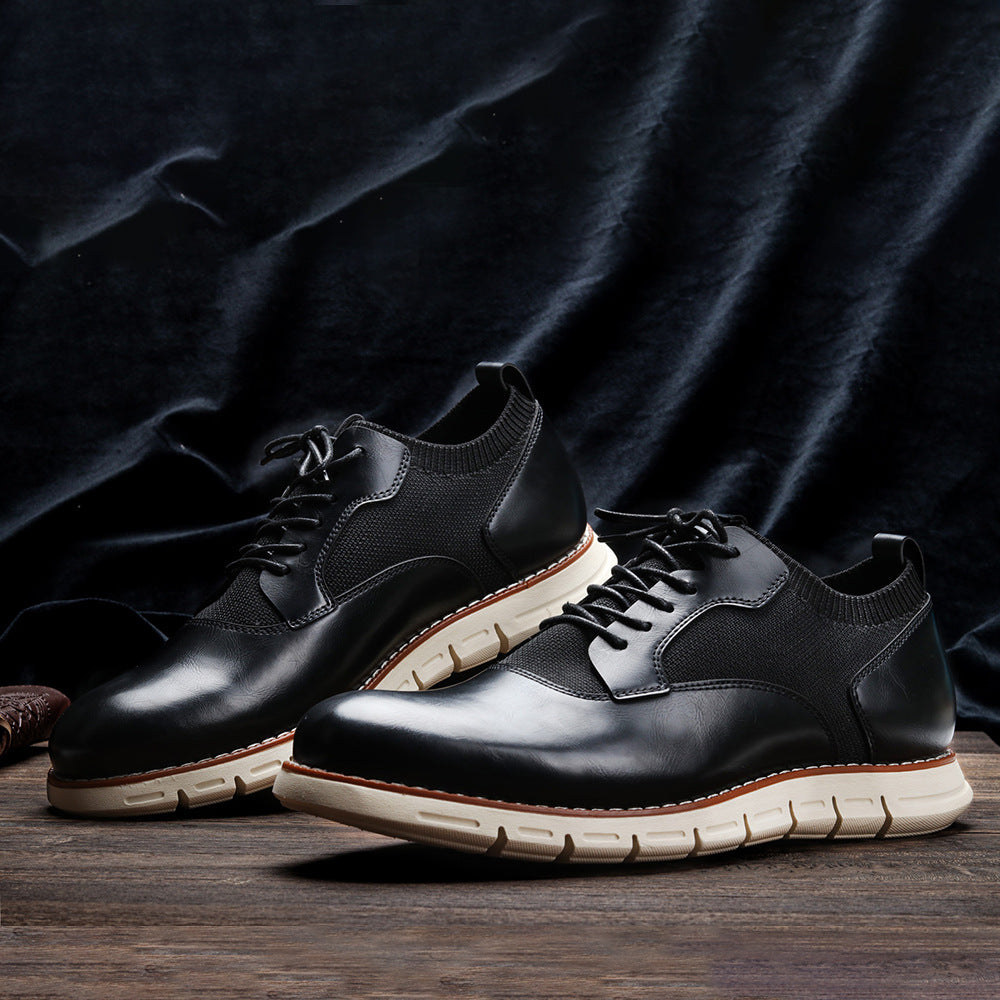 Men's Business Casual Single Shoes Flying Knit Men's Shoes | Brodtica.com - Brodtica