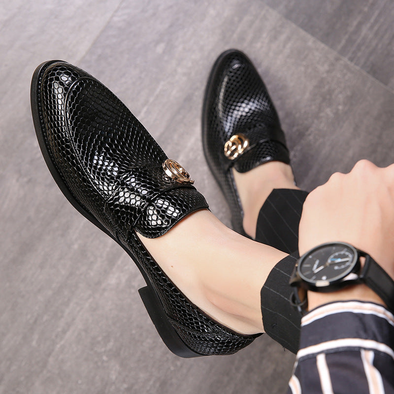 Men's patent leather style small pointed leather shoes trendy pedal casual shoes new generation | Brodtica.com - Brodtica