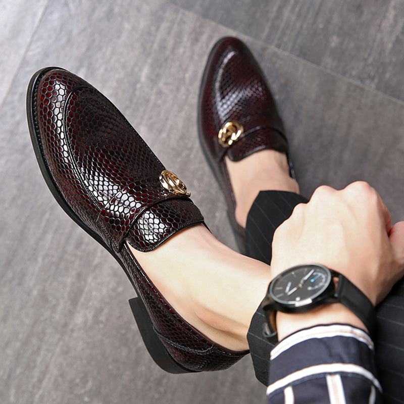 Men's patent leather style small pointed leather shoes trendy pedal casual shoes new generation | Brodtica.com - Brodtica
