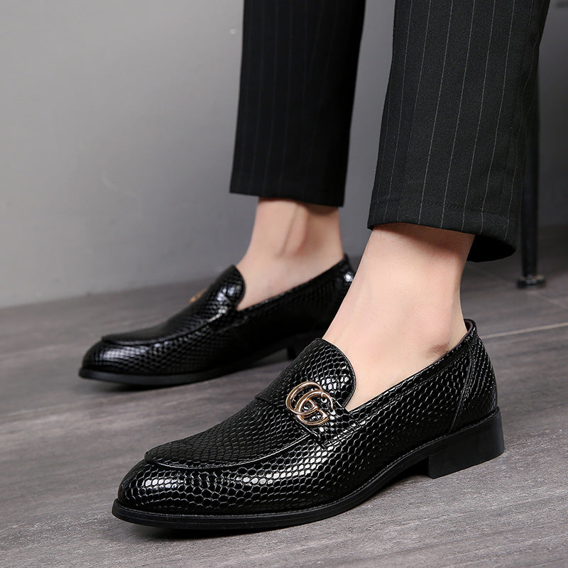 Men's patent leather style small pointed leather shoes trendy pedal casual shoes new generation | Brodtica.com - Brodtica
