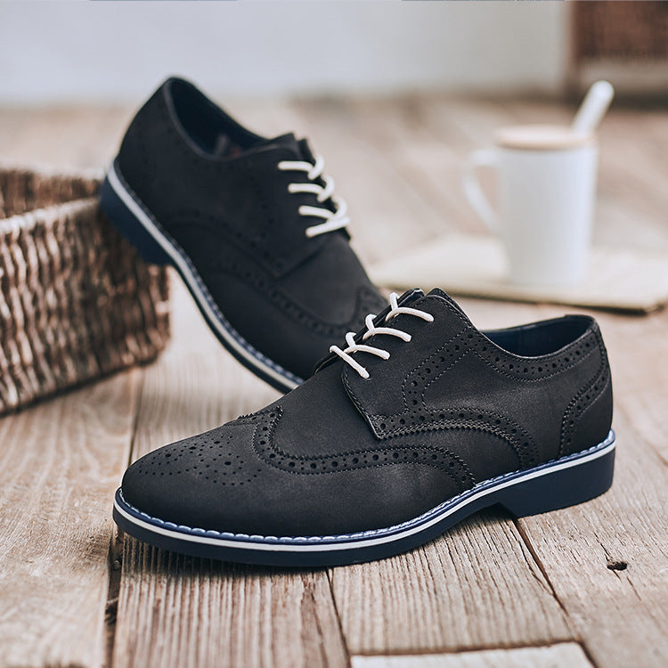 Leather Shoes Men Casual British Formal Groom Youth Business | Brodtica.com - Brodtica Leather Shoes Men Casual British Formal Groom Youth Business | Brodtica.com
Our Leather Shoes for Men are made with accuracy and commitment, setting a new standard for quality. Each pair is a testament to the craft of shoemaking, guaranteeing sturdiness that remains closely connected with style.