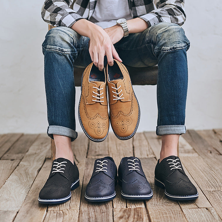 Leather Shoes Men Casual British Formal Groom Youth Business | Brodtica.com - Brodtica Leather Shoes Men Casual British Formal Groom Youth Business | Brodtica.com
Our Leather Shoes for Men are made with accuracy and commitment, setting a new standard for quality. Each pair is a testament to the craft of shoemaking, guaranteeing sturdiness that remains closely connected with style.