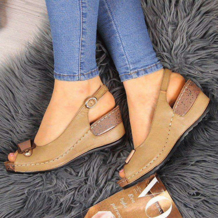 New Women's Sandals Wedge Heel Plus Size Women's Shoes | Brodtica.com - Brodtica
