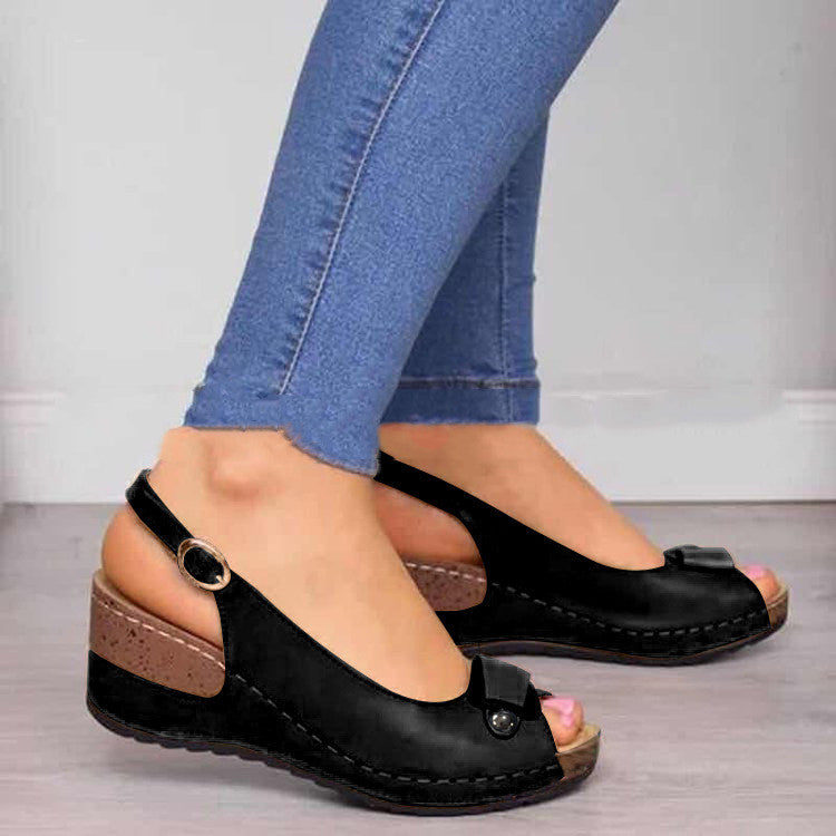 New Women's Sandals Wedge Heel Plus Size Women's Shoes | Brodtica.com - Brodtica