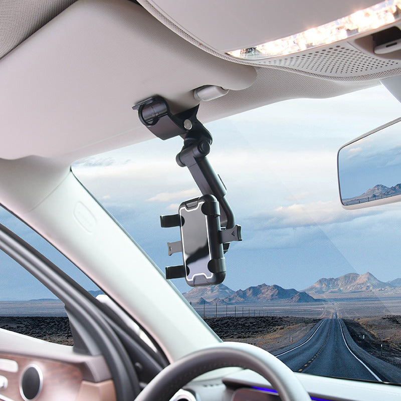 Sun Visor Chuck Car Mount Multifunctional Navigation Mount Rearview Mirror Holder Car Mobile | Brodtica.com - Brodtica