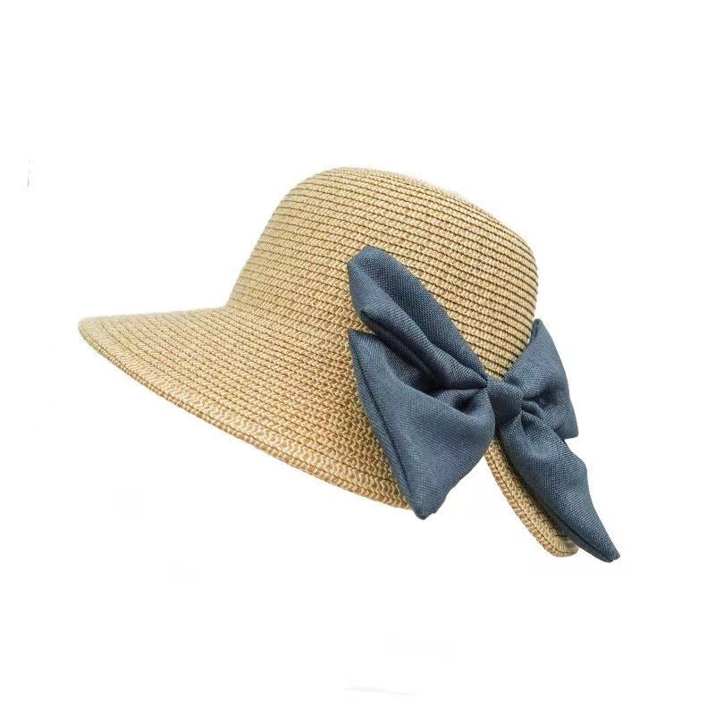 Woven Butterfly Straw Hat Summer Thin Style | Brodtica.com - Brodtica Woven Butterfly Straw Hat Summer Thin Style | Brodtica.com Brodtica.com | USA Elevate your summer style with a thin, woven butterfly straw hat. Perfect for sunny days and beach trips. Product information : Hat top style: dome Hat brim style: big brim Color: wrapping bow, BlackBowKnot, blue bow. Fabric name: papyrus Size Information: Size: M(56-58cm) Packing list: Straw hat *1