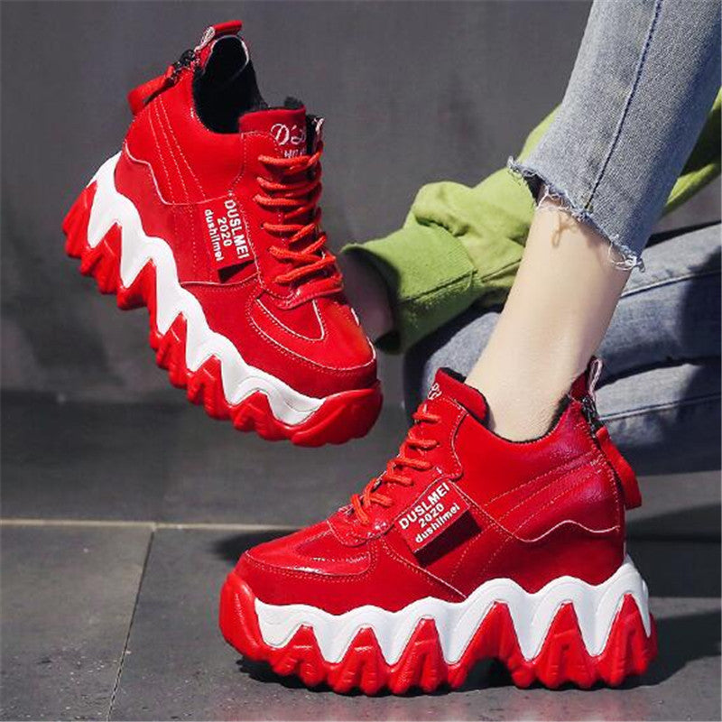 Party Sneakers women's shoes Height increase | Brodtica.com - Brodtica Party Sneakers women's shoes Height increase | Brodtica.com Brodtica.com | USA Step up your party game with our height-increasing women's sneakers - perfect for adding style and comfort to any occasion. Upper: matte Sole: polyurethane Inner: cotton Heel height: 7CM + 3CM Color: black / pink / red