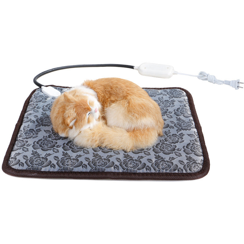 Pet Heating Pad Mat For Dog Cat Indoor Electric Waterproof With Chew Resistant Cord Winter Pet Blanket | Brodtica.com - Brodtica