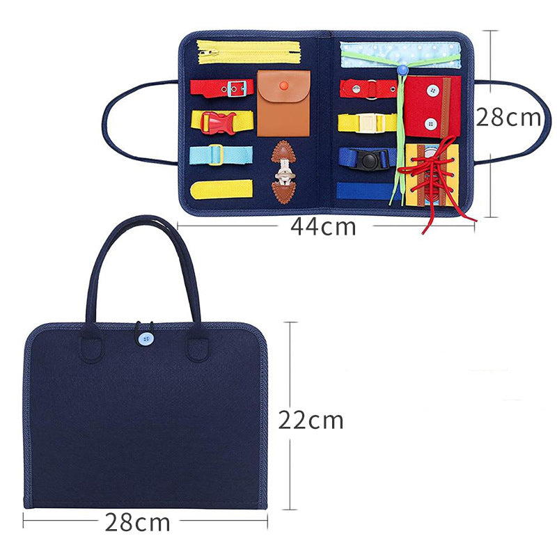 Baby Early Education Preschool Sensory Learning Toy Book Children's Busy Board Dressing And Buttoning Learning | Brodtica.com - Brodtica