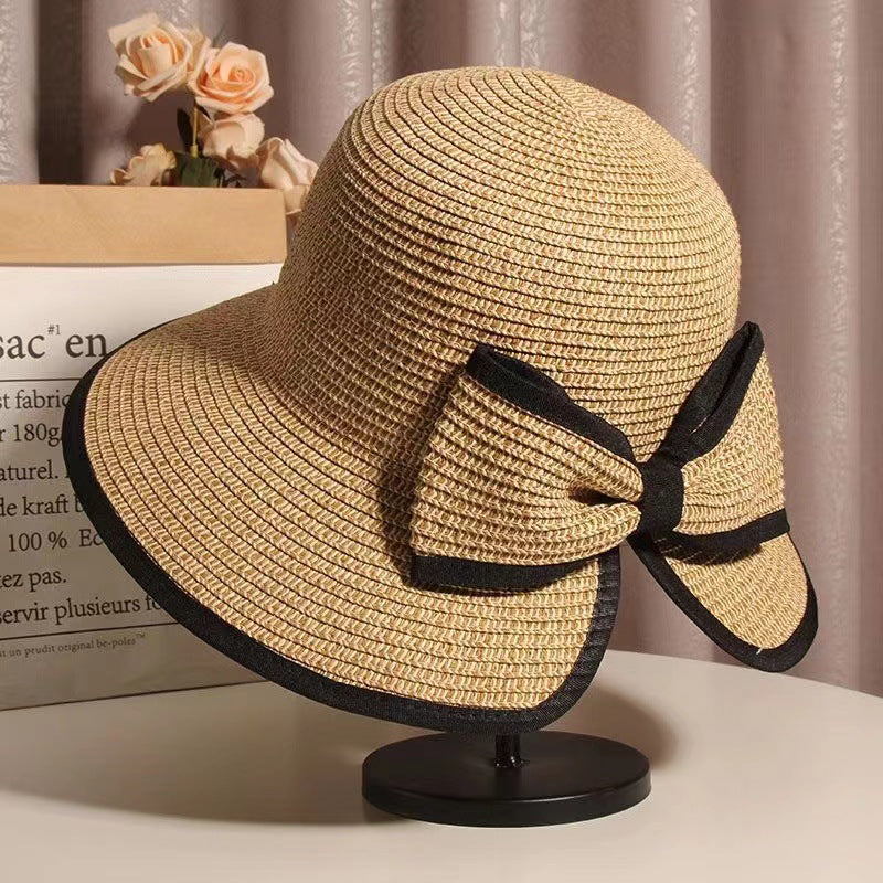 Woven Butterfly Straw Hat Summer Thin Style | Brodtica.com - Brodtica Woven Butterfly Straw Hat Summer Thin Style | Brodtica.com Brodtica.com | USA Elevate your summer style with a thin, woven butterfly straw hat. Perfect for sunny days and beach trips. Product information : Hat top style: dome Hat brim style: big brim Color: wrapping bow, BlackBowKnot, blue bow. Fabric name: papyrus Size Information: Size: M(56-58cm) Packing list: Straw hat *1