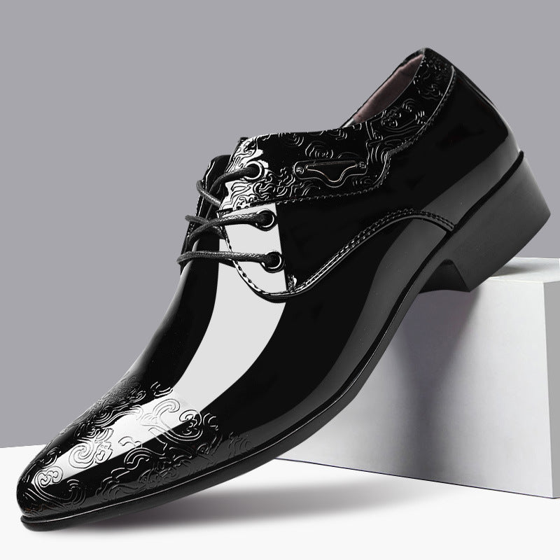 Glossy Men's Business Formal Shoes Fashion Casual Shoes | Brodtica.com - Brodtica Glossy Men's Business Formal Shoes Fashion Casual Shoes | Brodtica.com The glossy finish isn't just a surface; it's a statement. It adds a subtle shine that catches the eye, making a powerful impression in formal settings. The reflective quality of the glossy surface draws attention to the craftsmanship, elevating the overall appeal of these shoes.
