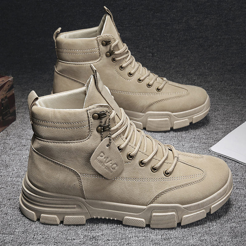 Wear-resistant tooling boots Men's Martin boots | Brodtica.com - Brodtica Wear-resistant tooling boots Men's Martin boots | Brodtica.com Brodtica.com | USA "Durable tooling boots for men, featuring Martin boot design for both style and functionality." Product category: tooling boots Applicable gender: male Toe shape: round head Tube height: middle tube Heel height: flat heel Upper material: pig leather upper Inside: Mesh inside Sole material: rubber sole