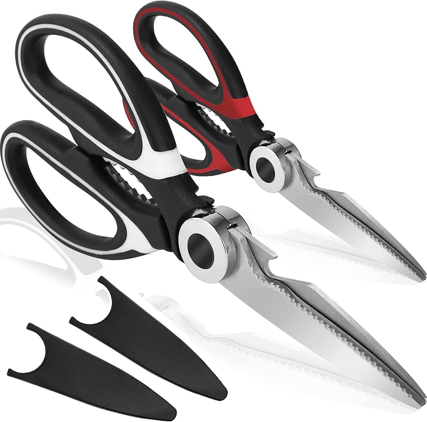 2PC Kitchen Shears Utility Kitchen Scissors Stainless Steel HEAVY DUTY Meat Tool | Brodtica.com - Brodtica