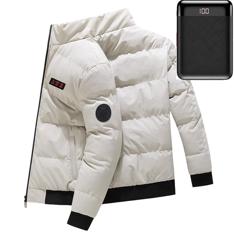 USB Heating Winter Jacket Outdoor Warm Windproof Cotton Padded | Brodtica.com - Brodtica