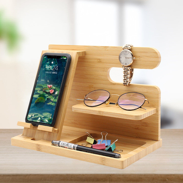 Multifunctional Desktop Stand Bamboo And Wood Creativity | Brodtica.com - Brodtica