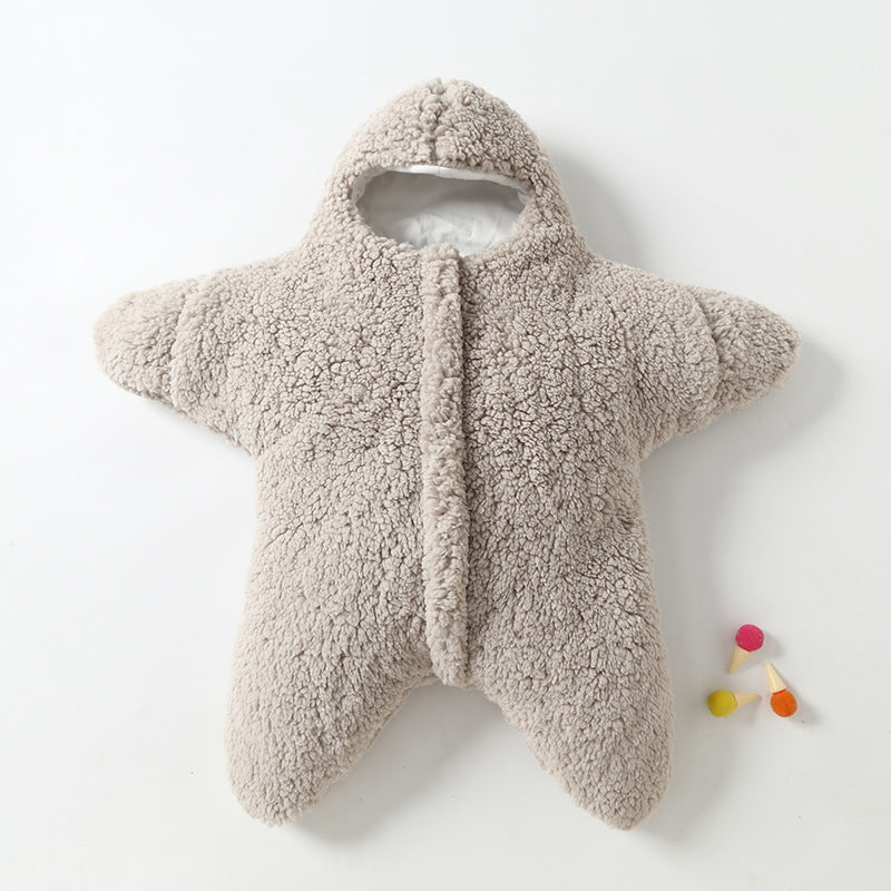 Newborn Cozy Baby Starfish Lamb Velvet Sleeping Bag | Brodtica.com - Brodtica