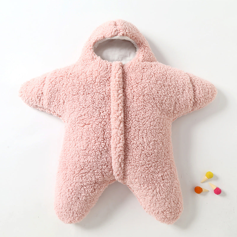 Newborn Cozy Baby Starfish Lamb Velvet Sleeping Bag | Brodtica.com - Brodtica