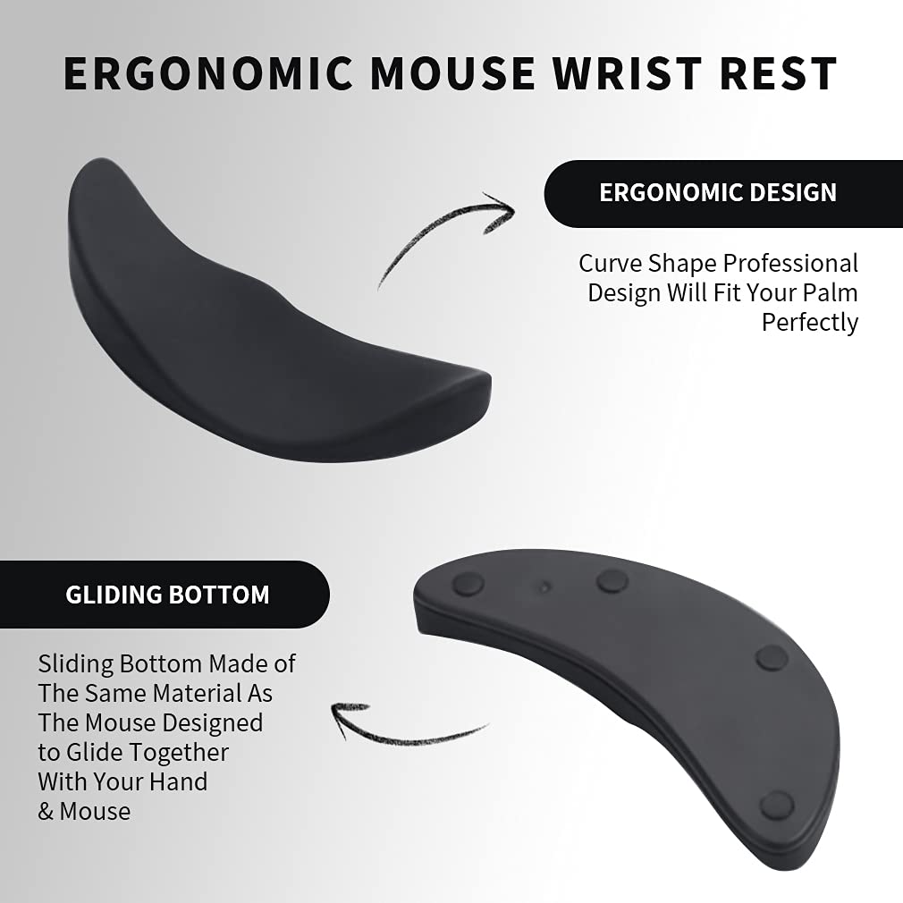 Streamline Ergonomic Mouse Pad with Gel Wrist Rest for Office and Gaming | Brodtica.com - Brodtica