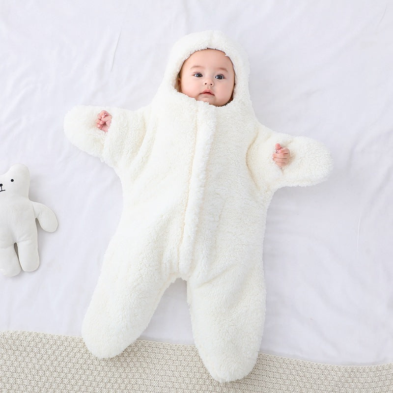 Newborn Cozy Baby Starfish Lamb Velvet Sleeping Bag | Brodtica.com - Brodtica