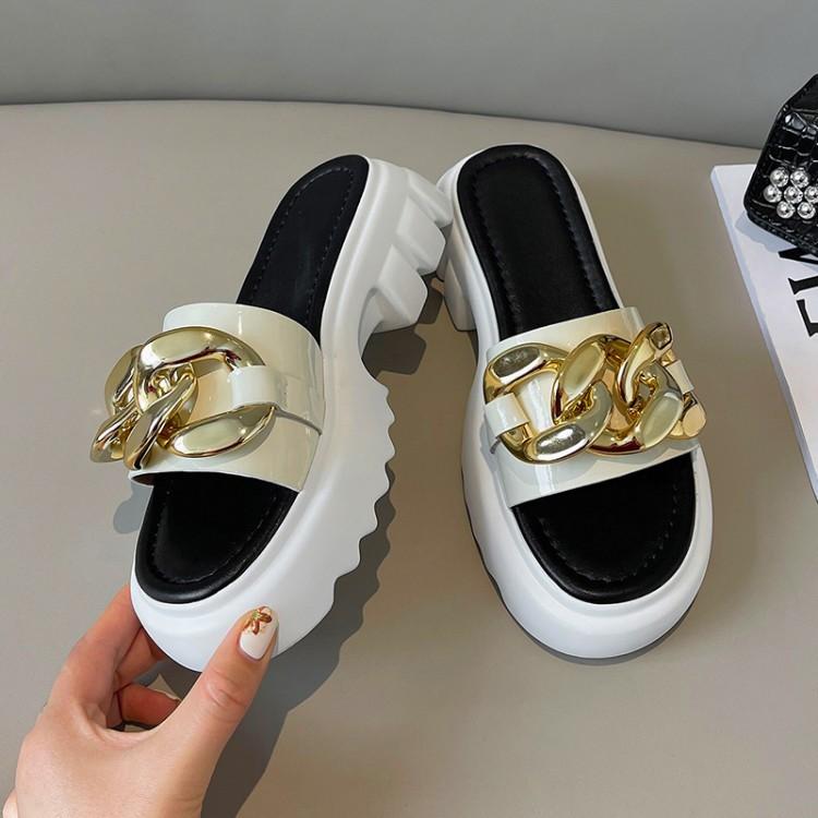 Lazy Slippers Cowhide Patent Leather Adhesive Shoes Platform | Brodtica.com - Brodtica Lazy Slippers Cowhide Patent Leather Adhesive Shoes Platform | Brodtica.com In the domain of footwear, solace and style are much of the time thought about an uncommon mix. At Brodtica.com, we challenge this thought with our noteworthy creation: the Lazy Slippers in Cowhide Patent Leather with Adhesive Shoes Platform. Step into a reality where extravagance meets comfort, and each step is an assertion.
