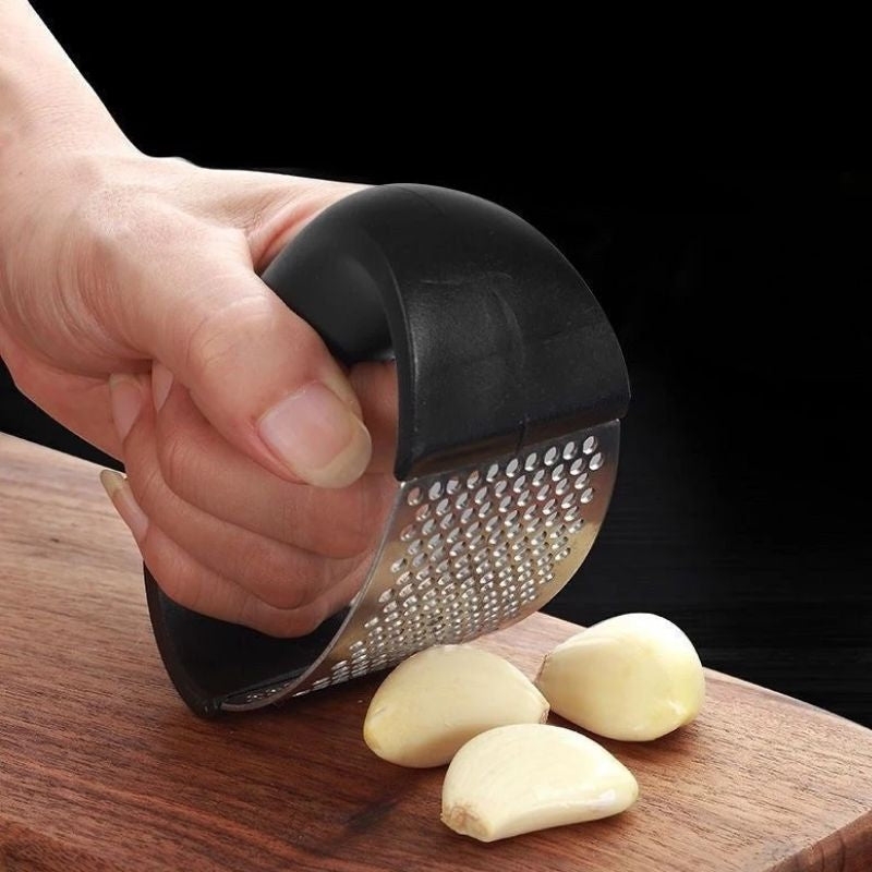 Stainless Steel Garlic Masher Garlic Press Household Manual Curve Fruit Vegetable Tools Kitchen Gadgets | Brodtica.com - Brodtica