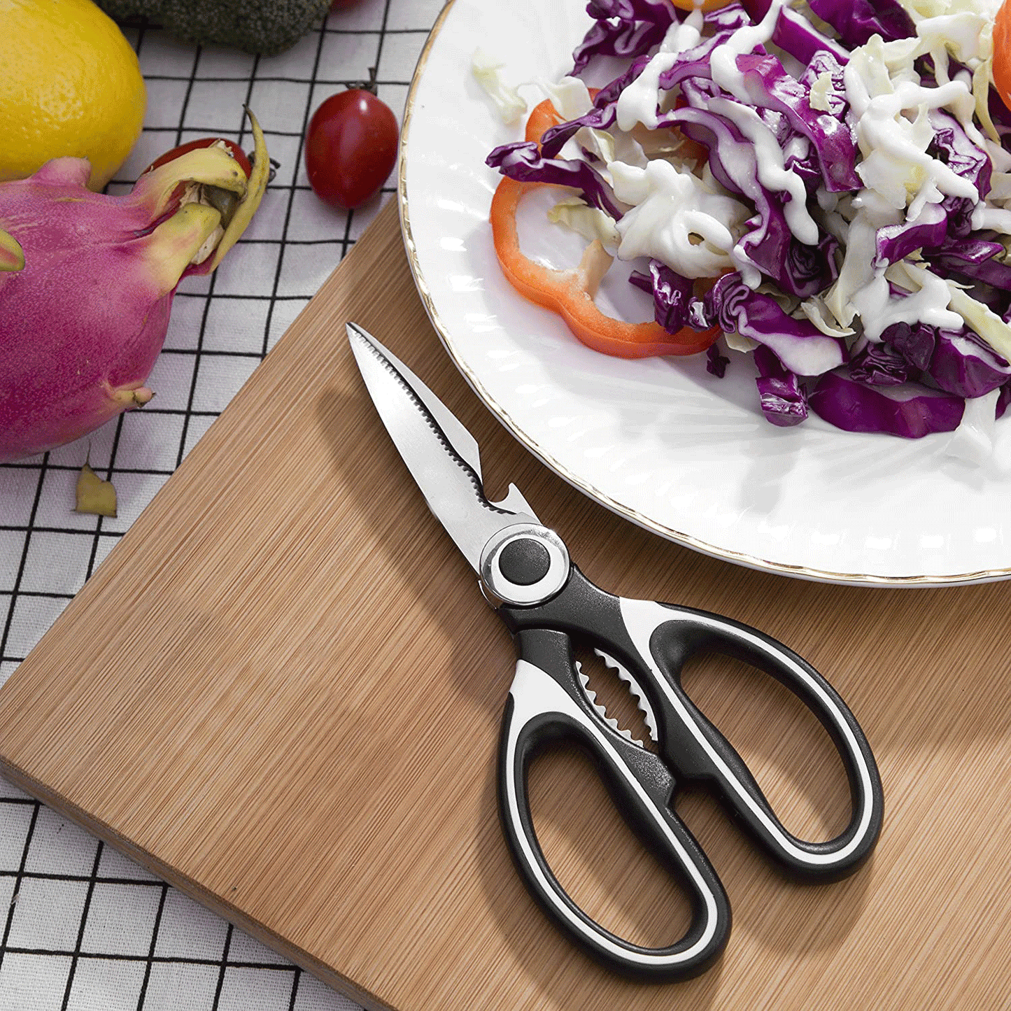 2PC Kitchen Shears Utility Kitchen Scissors Stainless Steel HEAVY DUTY Meat Tool | Brodtica.com - Brodtica