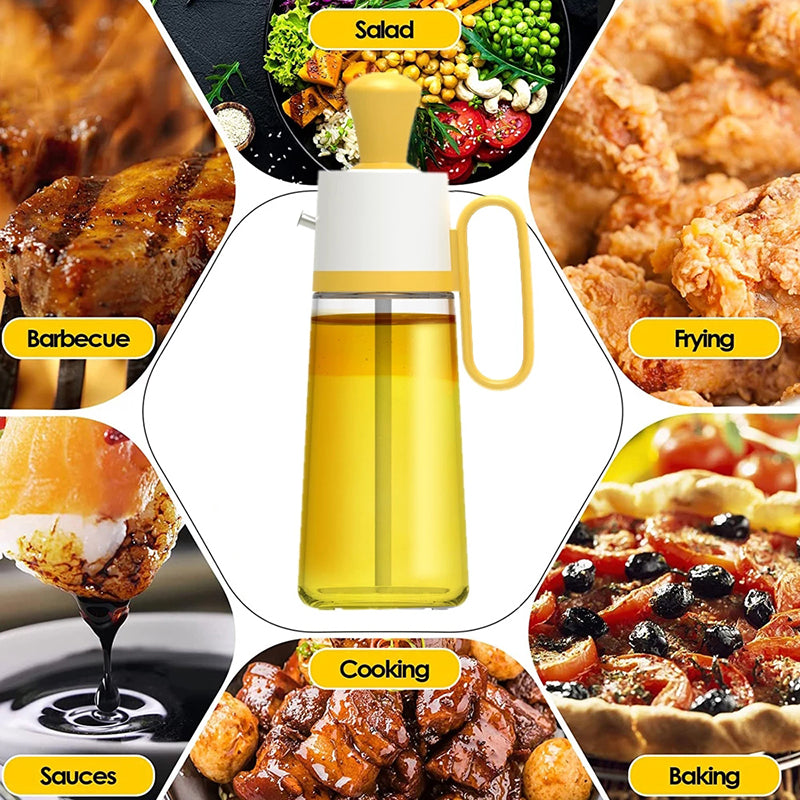 Multi-Functional Oil Dispenser with Silicone Brush for BBQ | Brodtica.com - Brodtica