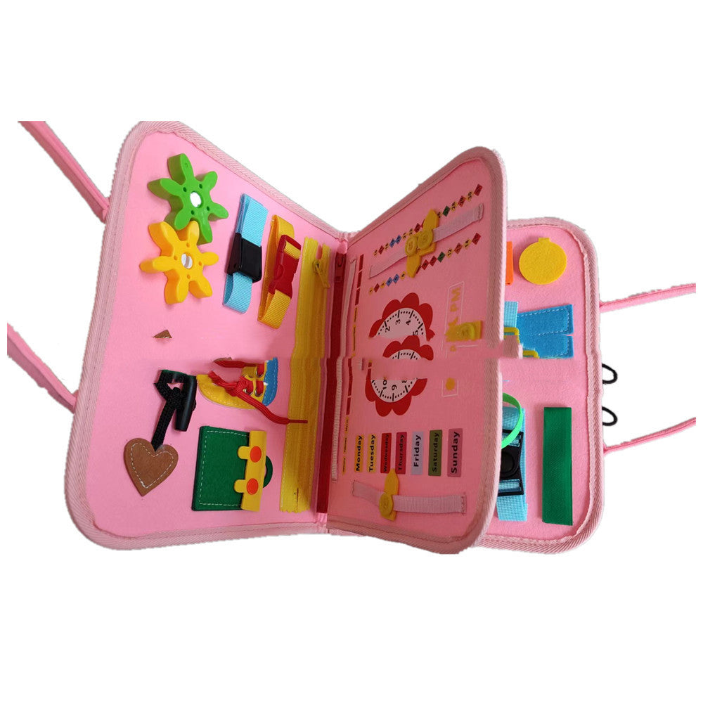 Baby Early Education Preschool Sensory Learning Toy Book Children's Busy Board Dressing And Buttoning Learning | Brodtica.com - Brodtica