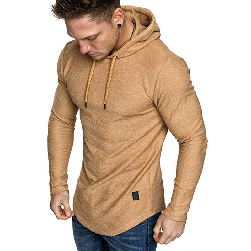 Men Hoodie Sweatshirt Casual Long Sleeve Slim Tops Gym Casual | Brodtica.com - Brodtica
