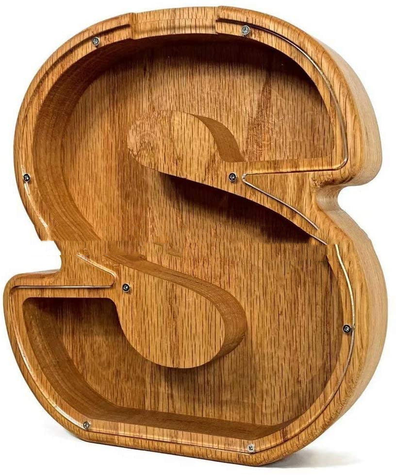 Wooden Letter Piggy Bank Creative Money Jar Nordic Style for kids savings habits | Brodtica.com - Brodtica Wooden Letter Piggy Bank Creative Money Jar Nordic Style for kids savings habits | Brodtica.com Brodtica.com | USA Wooden Letter Piggy Bank - Creative Nordic Style Piggy Bank for Kids to Develop Savings Habits. Product information Product material: oak Process: Polishing Color: A BC DEFGHI J K L MN O PQRS TU VW X YZ Category: Decoration Package: Wooden piggy bank*1