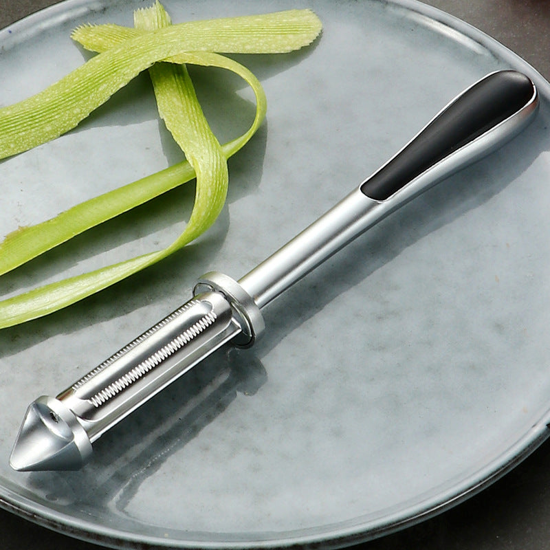 Zinc Alloy Double-sided Peeling Knife | Brodtica.com - Brodtica Zinc Alloy Double-sided Peeling Knife | Brodtica.com Brodtica.com | USA High-quality zinc alloy double-sided peeling knife, perfect for peeling fruits and vegetables with precision and ease. Product Information: Material: Zinc Alloy Color: silver Process: Polishing process Package Metal peeler*1