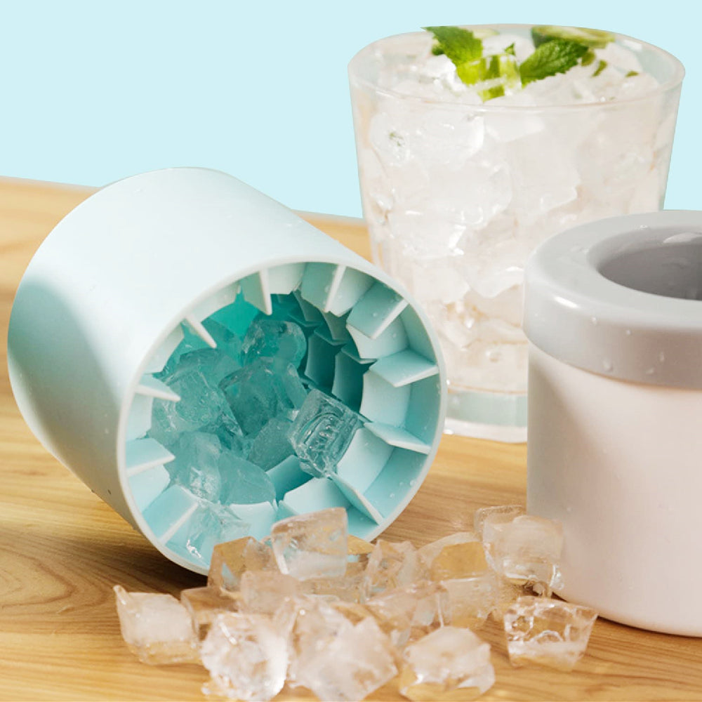 Ice Bucket Silicone Mold Cube Maker 2 In 1 For Kitchen Party Barware | Brodtica.com - Brodtica