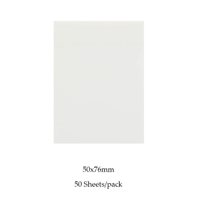 Transparent Sticky Note Pads Waterproof Self-Adhesive Mem | Brodtica.com - Brodtica Transparent Sticky Note Pads Waterproof Self-Adhesive Mem | Brodtica.com Brodtica.com | USA These transparent sticky note pads are waterproof and feature a self-adhesive membrane for versatile use. Product information : Specifications: 50x76 White, 76x76 White, 70x95 White, Size: 9.5cmX7cm, 7.6cmX7.6cm Specification: 50 sheets per book Packing list: Notebook*1